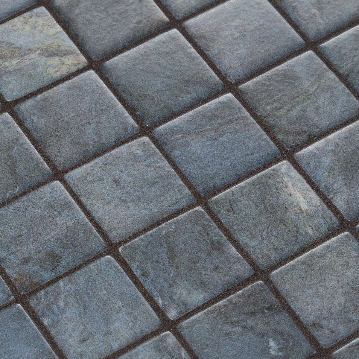 Мозаика Ezarri Safe-Steps Dolerite 50, цвет серый, поверхность матовая, квадрат, 365x365