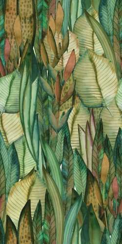 Керамическая плитка Sartoria Scenari Tropical Paint SASC01612N, цвет зелёный, поверхность матовая, прямоугольник, 600x1200
