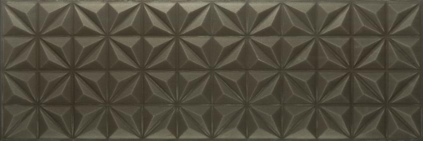 Керамическая плитка Zirconio Snow Geo Silver Glossy, цвет чёрный, поверхность глянцевая, прямоугольник, 300x900