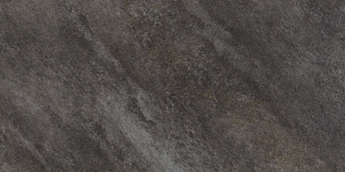 Керамогранит Alfalux Stonequartz Nero Ret. 8249592, цвет чёрный, поверхность матовая, прямоугольник, 450x900