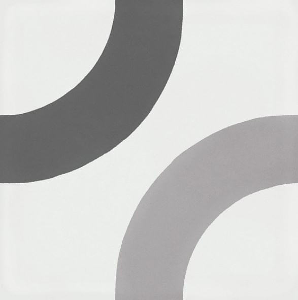 Керамогранит Wow Cement Loop Decor Grey 107210, цвет серый, поверхность матовая, квадрат, 185x185