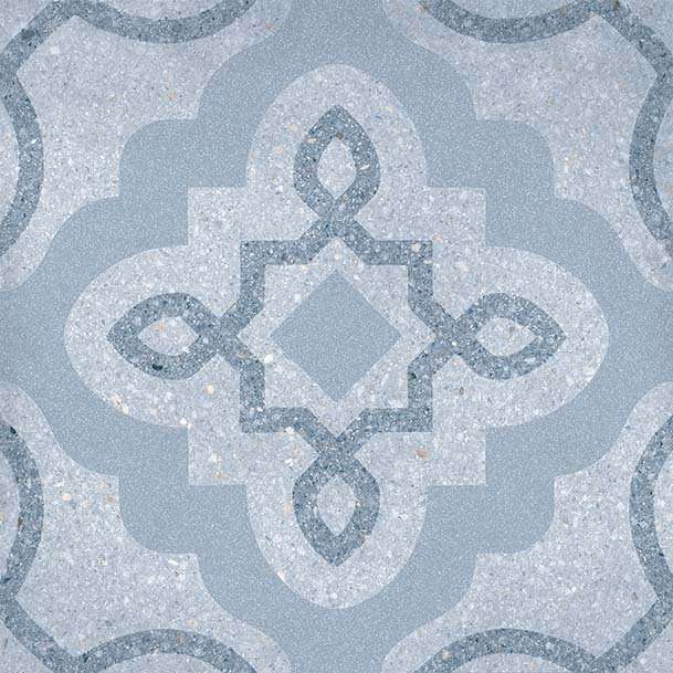 Декоративные элементы Vives Tercello Nube, цвет голубой, поверхность матовая, квадрат, 200x200
