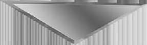 Керамическая плитка ДСТ Зеркальная серебряная плитка Полуромб боковой РЗС1-01(б), цвет серый, поверхность глянцевая, прямоугольник, 100x340