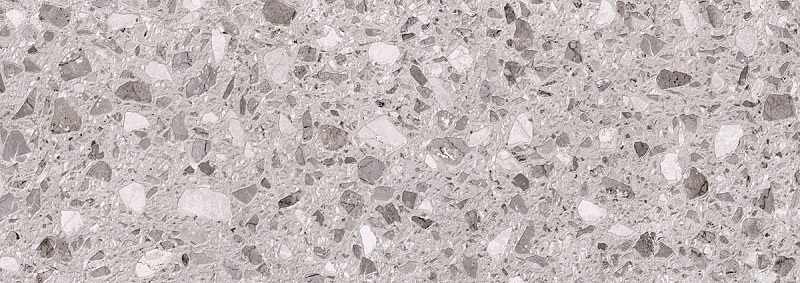 Керамическая плитка Керлайф Alba Terrazzo Grigio, цвет серый, поверхность матовая, прямоугольник, 250x700
