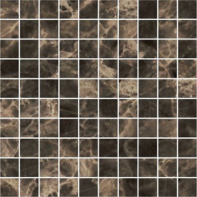 Мозаика MO.DA Attica Pro Mosaico Emperador (3x3) Lev, цвет коричневый, поверхность полированная, квадрат, 300x300
