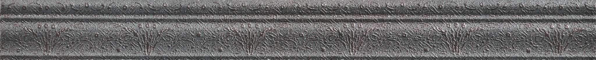 Бордюры Atlantic Tiles Lloyd Cenefa Taliesin Graphite, цвет серый, поверхность матовая, прямоугольник, 50x450