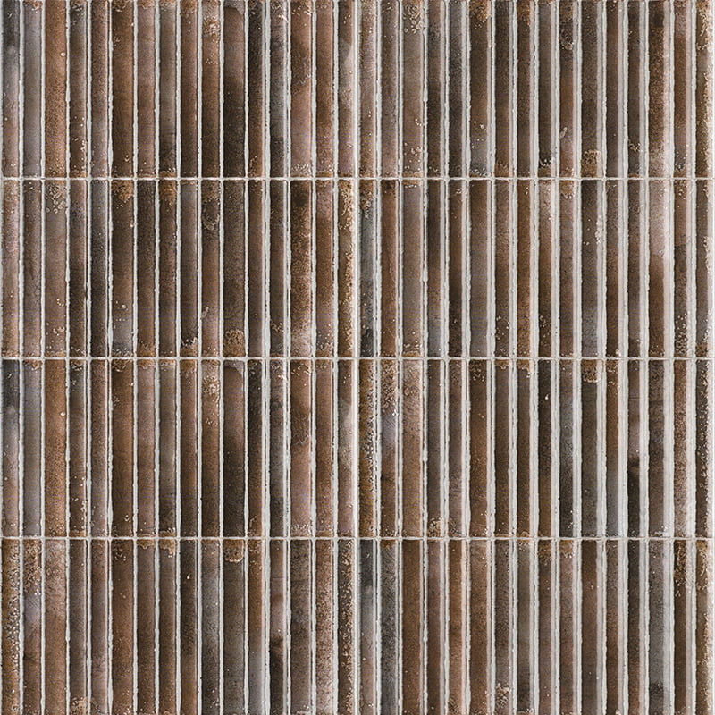 Керамическая плитка Mainzu Wynn Cafe, цвет коричневый, поверхность глянцевая рельефная, прямоугольник, 150x300