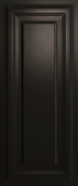 Керамическая плитка Cisa Liberty Boiserie Nero, цвет чёрный, поверхность матовая, прямоугольник, 320x750