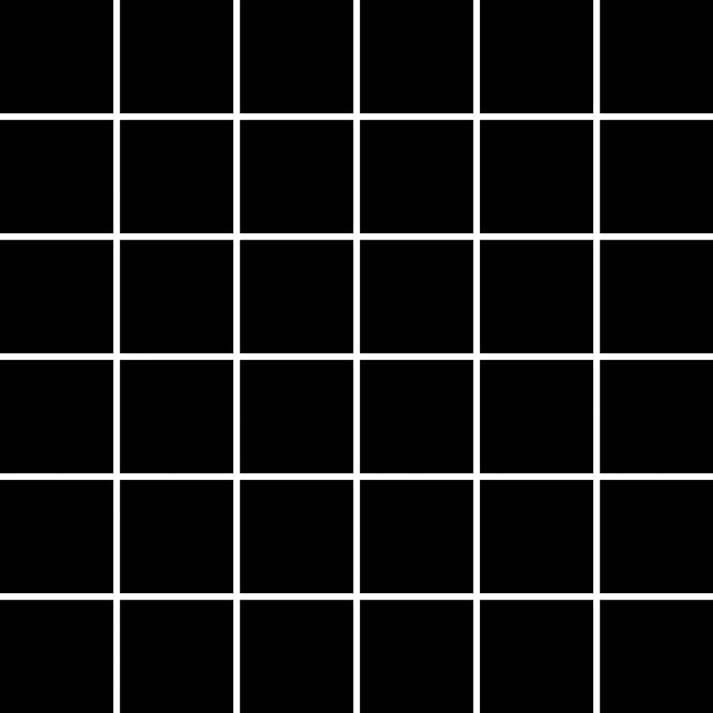 Мозаика Paradyz Albir Nero Mozaika (4,8x4,8), цвет чёрный, поверхность матовая, квадрат, 298x298