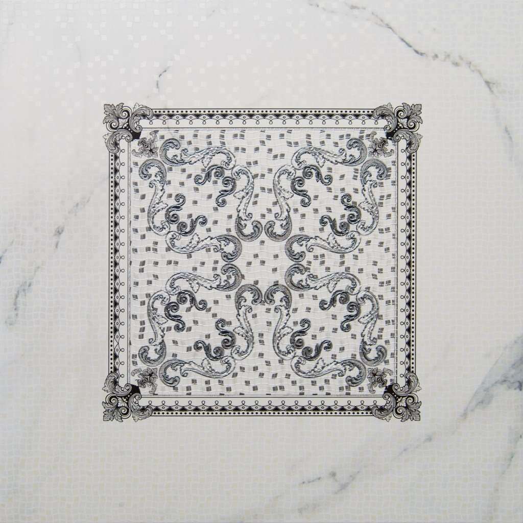Декоративные элементы Mapisa Decor Carpet Carrara Grey, цвет серый, поверхность полированная, квадрат, 590x590