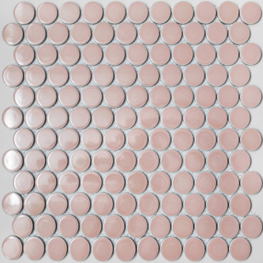 Мозаика NS Mosaic Rustic R-324, цвет розовый, поверхность глянцевая, квадрат, 312x330
