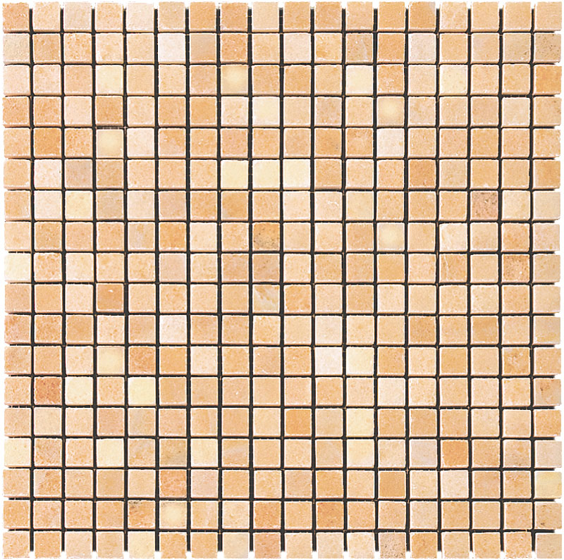 Мозаика Natural Mosaic Adriatica (1,5X1,5) 7M092-15P, цвет оранжевый, поверхность полированная, квадрат, 305x305