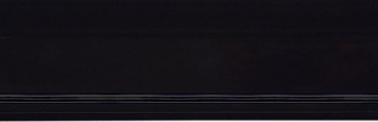 Бордюры Petracers Gran Gala Capitello Nero, цвет чёрный, поверхность глянцевая, прямоугольник, 100x315