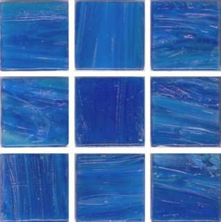 Мозаика Irida Aquarelle 20.AQ19(2), цвет синий, поверхность глянцевая, квадрат, 327x327