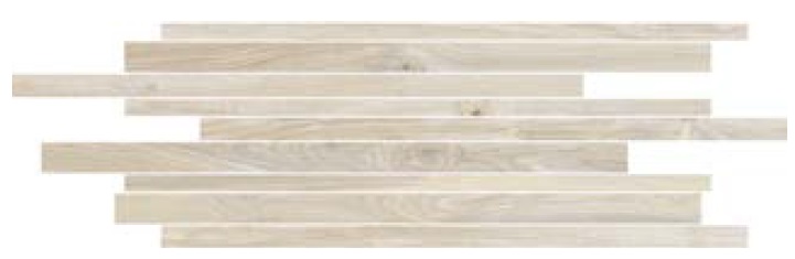 Мозаика Cerim Hi-Wood Almond Modulo Listello Sfalsato Nat 761779, цвет бежевый, поверхность натуральная, прямоугольник, 150x400