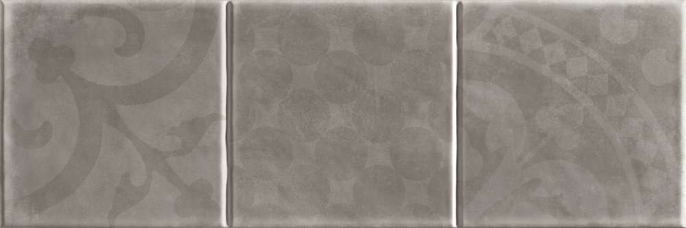 Декоративные элементы Love Tiles Ground Homeland Grey, цвет серый, поверхность глазурованная, прямоугольник, 200x600