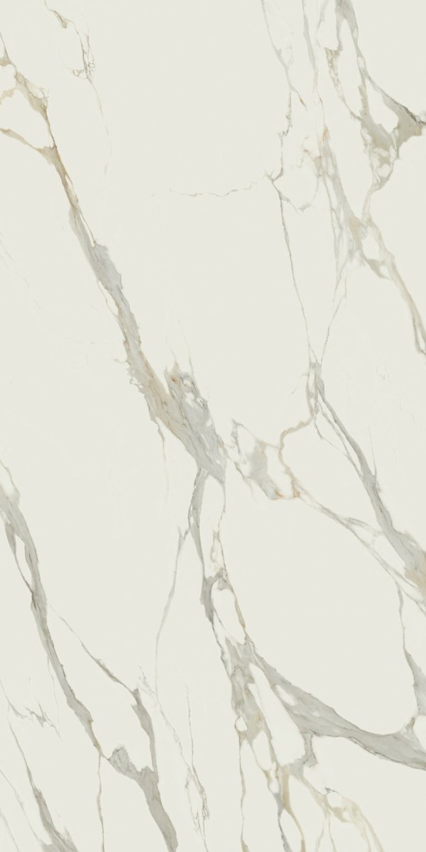 Широкоформатный керамогранит ABK Calacatta Michelangelo Slab B 12mm Lux PF60009817, цвет белый, поверхность полированная, прямоугольник, 1635x3230