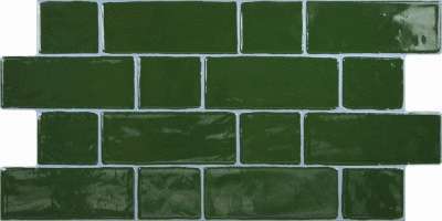Керамическая плитка Absolut Keramika Metropolitan Forest, цвет зелёный, поверхность глянцевая, квадрат, 300x550