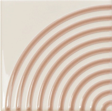 Керамическая плитка Wow Twister Twist Vapor Toffee 129326, цвет розовый, поверхность глянцевая матовая, квадрат, 125x125