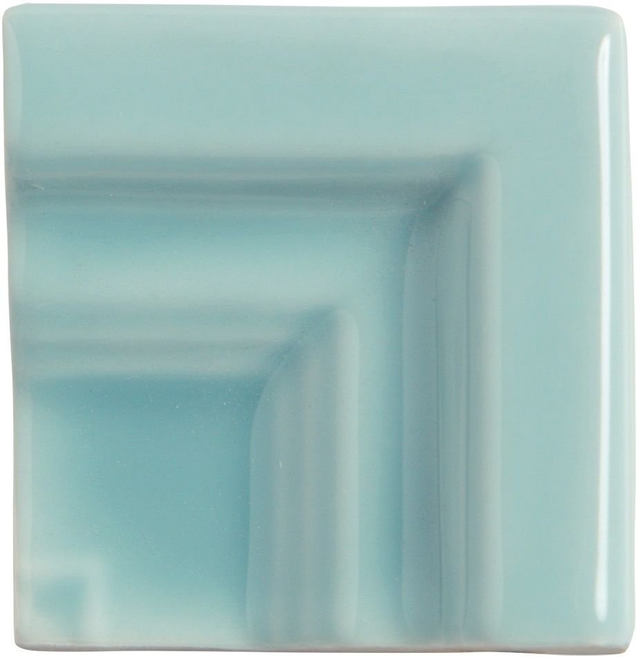 Спецэлементы Adex ADRI5076 Angulo Marco Cornisa Niza Blue, цвет голубой, поверхность глянцевая, квадрат, 30x30