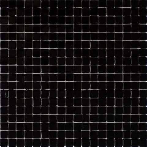 Мозаика Alma Mosaic Opaco NE56, цвет чёрный, поверхность глянцевая, квадрат, 295x295
