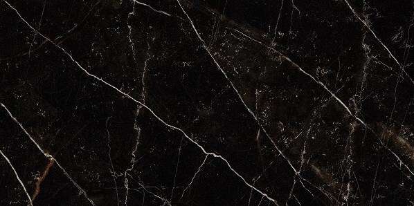 Керамогранит Versace Emote Nero Amasanta 262512, цвет чёрный, поверхность полированная, прямоугольник, 390x780