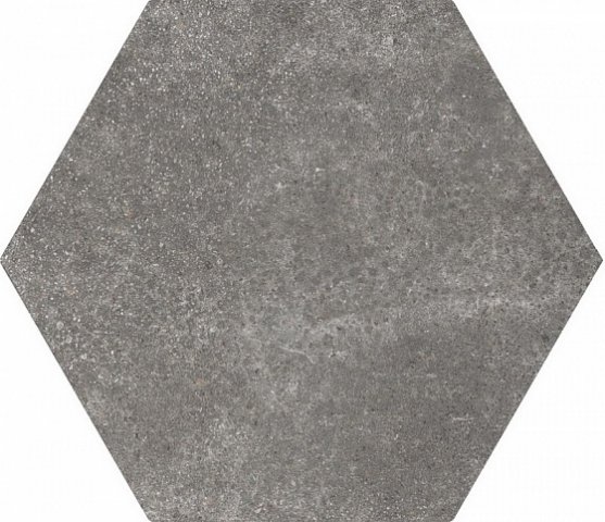 Керамогранит Equipe Hexatile Cement Black 22094, цвет серый, поверхность матовая, шестиугольник, 175x200