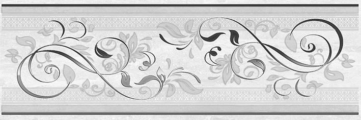 Декоративные элементы Laparet Мармара ажур серый 17-03-06-659, цвет серый, поверхность глянцевая, прямоугольник, 200x600