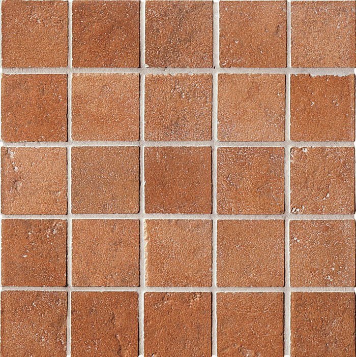 Мозаика ABK Petraia Mos.Quadretti Cotto A8527U, цвет терракотовый, поверхность матовая, квадрат, 333x333