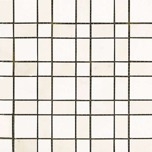 Мозаика Italon Charme Pearl Mosaico Chic 600110000046, цвет белый, поверхность лаппатированная, квадрат, 305x305