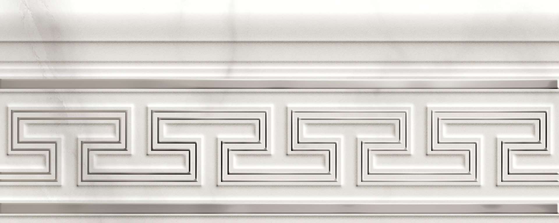 Бордюры Marazzi Italy Marbleplay Listello Classic White M5LP, цвет белый, поверхность матовая, прямоугольник, 120x300