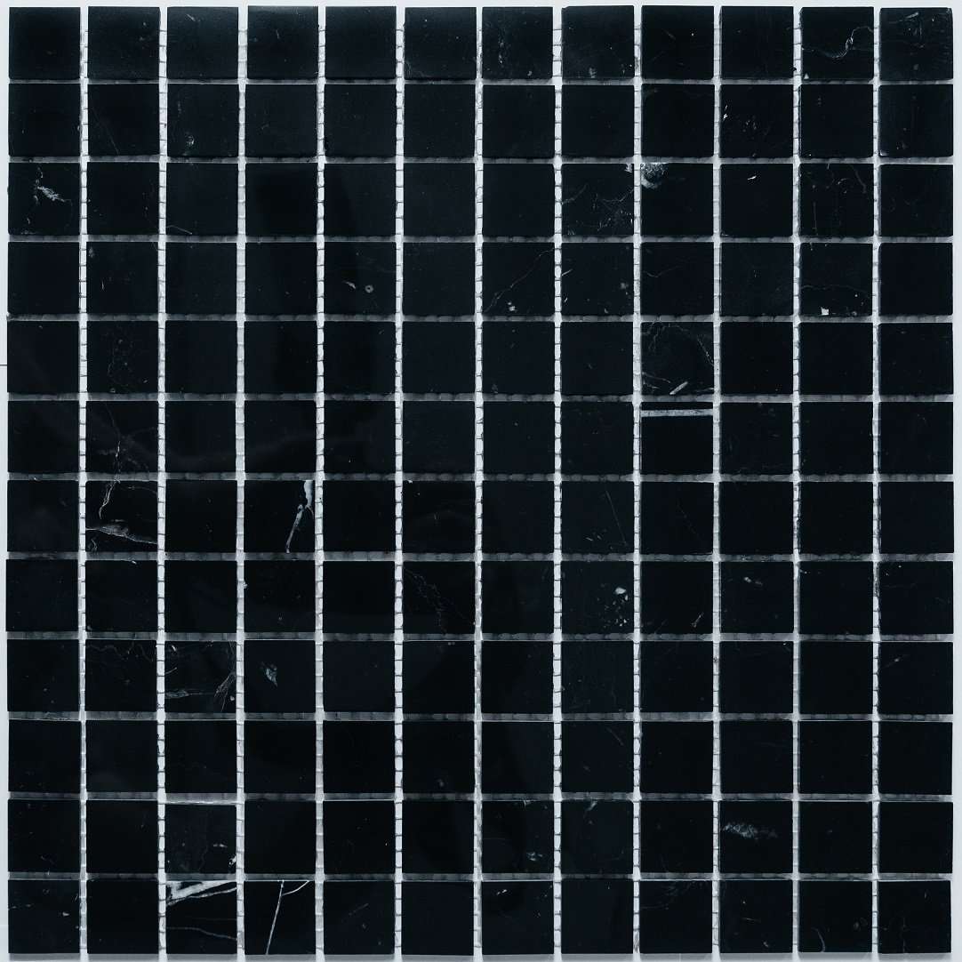 Мозаика NS Mosaic KP-749, цвет чёрный, поверхность полированная, квадрат, 298x298