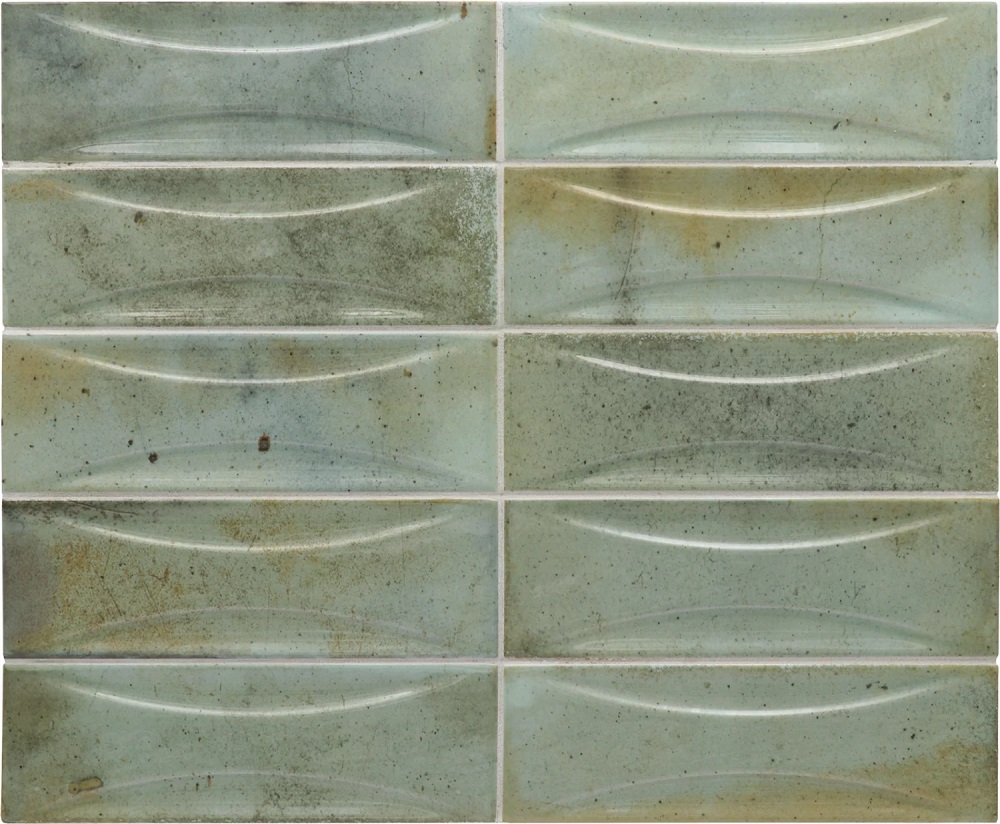 Керамическая плитка Equipe Hanoi Arco Celadon 30042, цвет серый, поверхность глянцевая, прямоугольник, 65x200