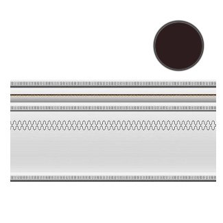 Бордюры Heralgi Garden Zocalo Classic Negro, цвет чёрный, поверхность глянцевая, прямоугольник, 150x300