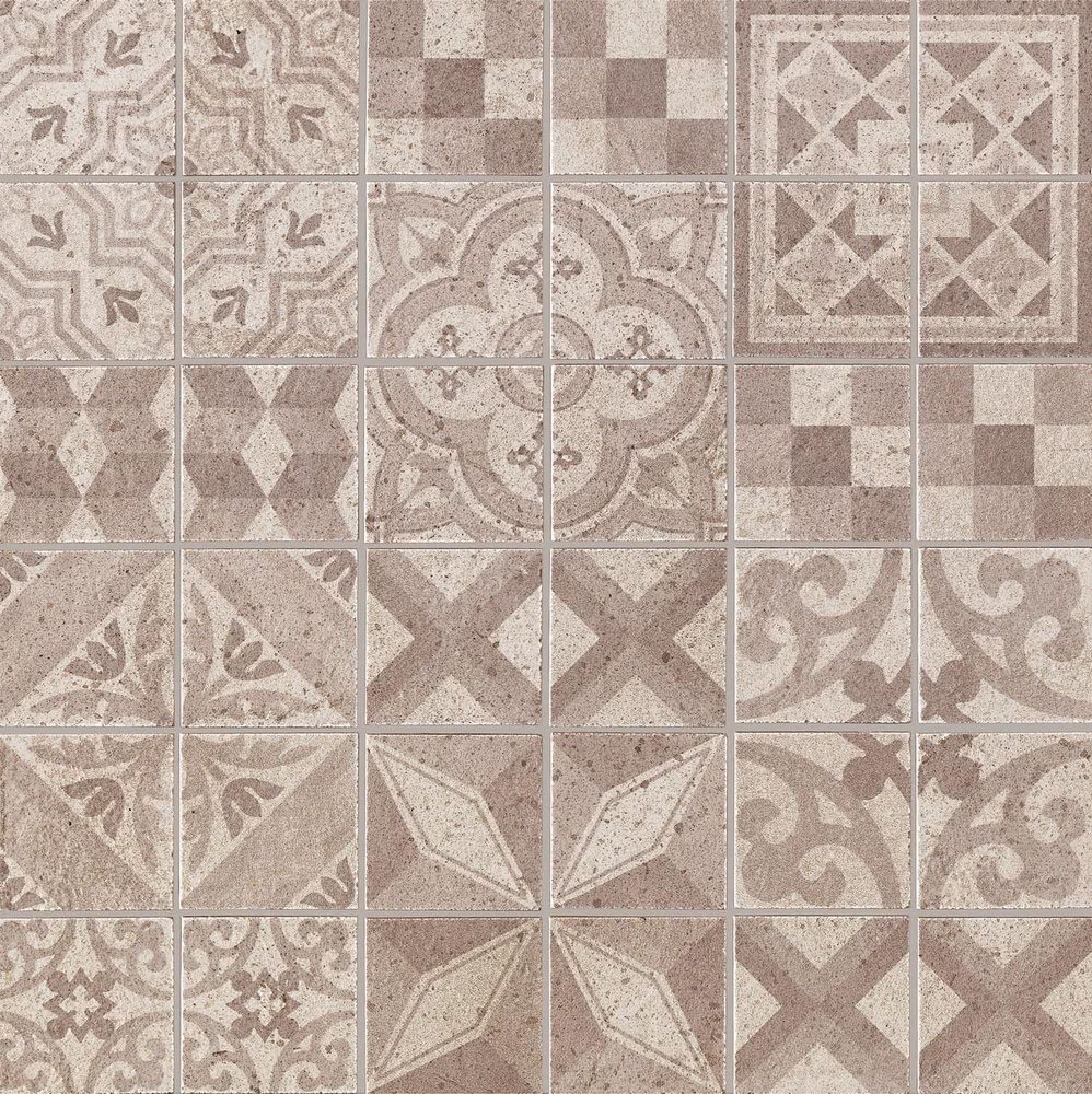 Декоративные элементы Impronta Square Mosaico Pattern C SQP0MC, цвет бежевый, поверхность матовая, квадрат, 300x300