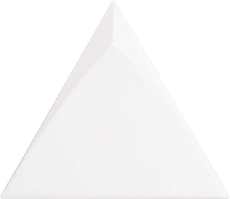 Керамическая плитка Equipe Magical 3 Tirol White Matt 24453, цвет белый, поверхность матовая 3d (объёмная), треугольник, 108x124