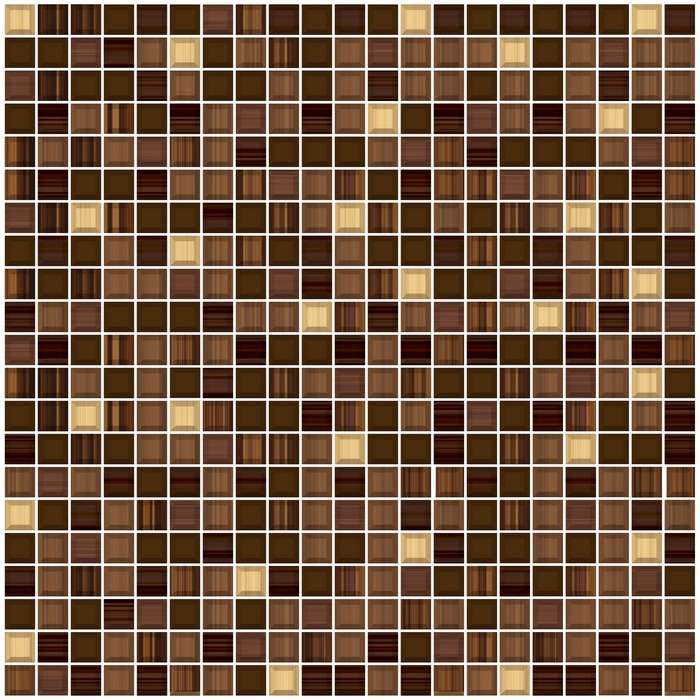 Керамическая плитка Piastrella Сизаль Луиза Люкс Коричневая, цвет коричневый, поверхность глянцевая, квадрат, 400x400