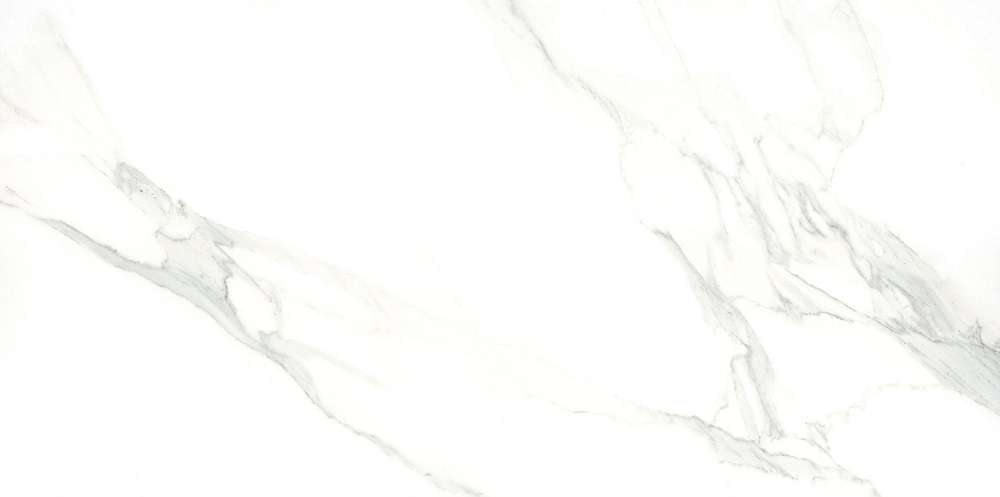 Керамогранит Eurotile Amina Calacatta 717 ANI1WT, цвет белый серый, поверхность полированная, прямоугольник, 600x1200