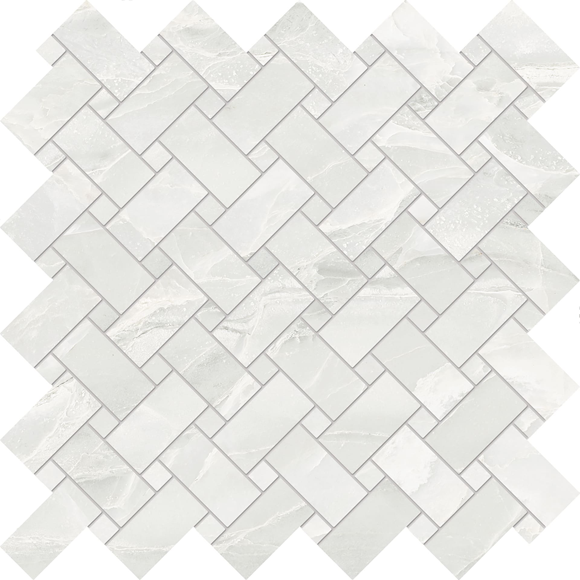 Мозаика Emilceramica (Acif) Tele Di Marmo Selection Intrecci White Paradise Nat EK50, цвет белый, поверхность матовая, , 300x300
