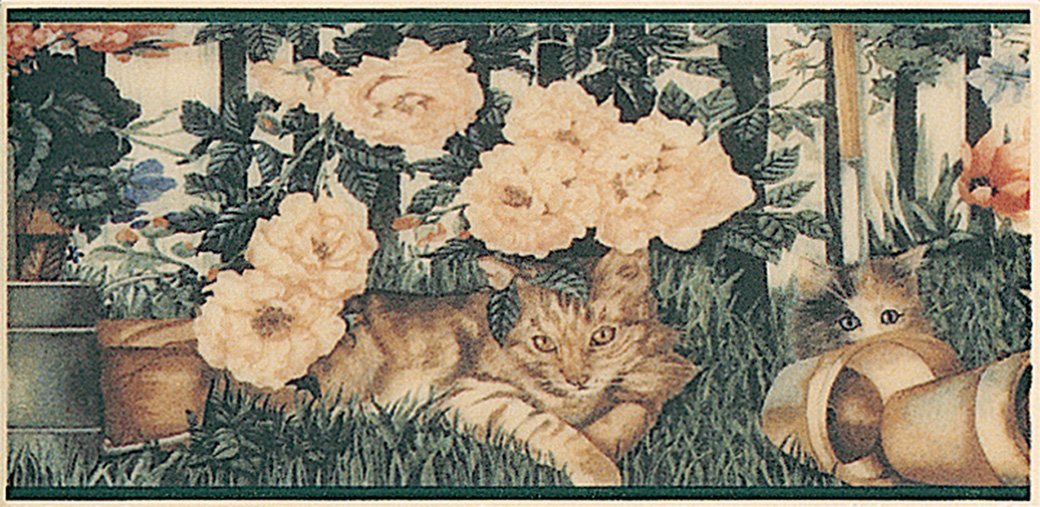 Декоративные элементы Petracers Cats b su Crem, цвет разноцветный, поверхность матовая, кабанчик, 100x200