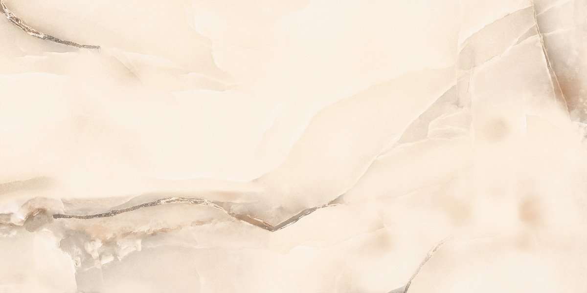 Керамогранит Decovita Onyx Sunny Ivory Full Lappato, цвет слоновая кость, поверхность лаппатированная, прямоугольник, 600x1200