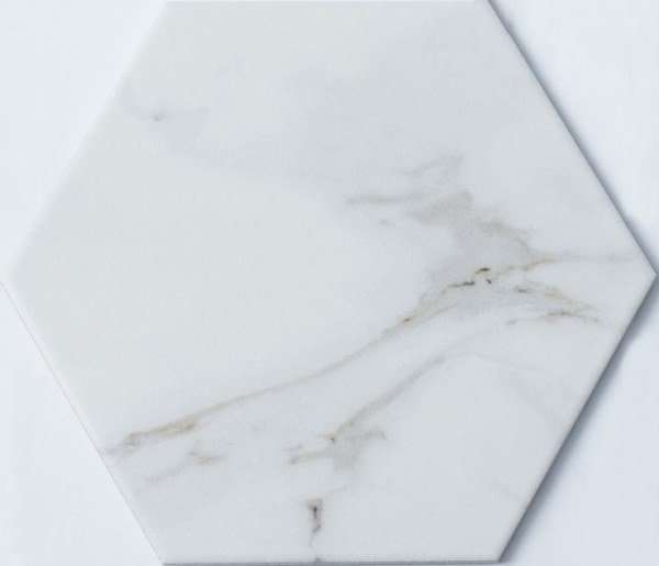 Керамическая плитка NS Mosaic Ceramic GH020, цвет белый, поверхность матовая, шестиугольник, 200x230