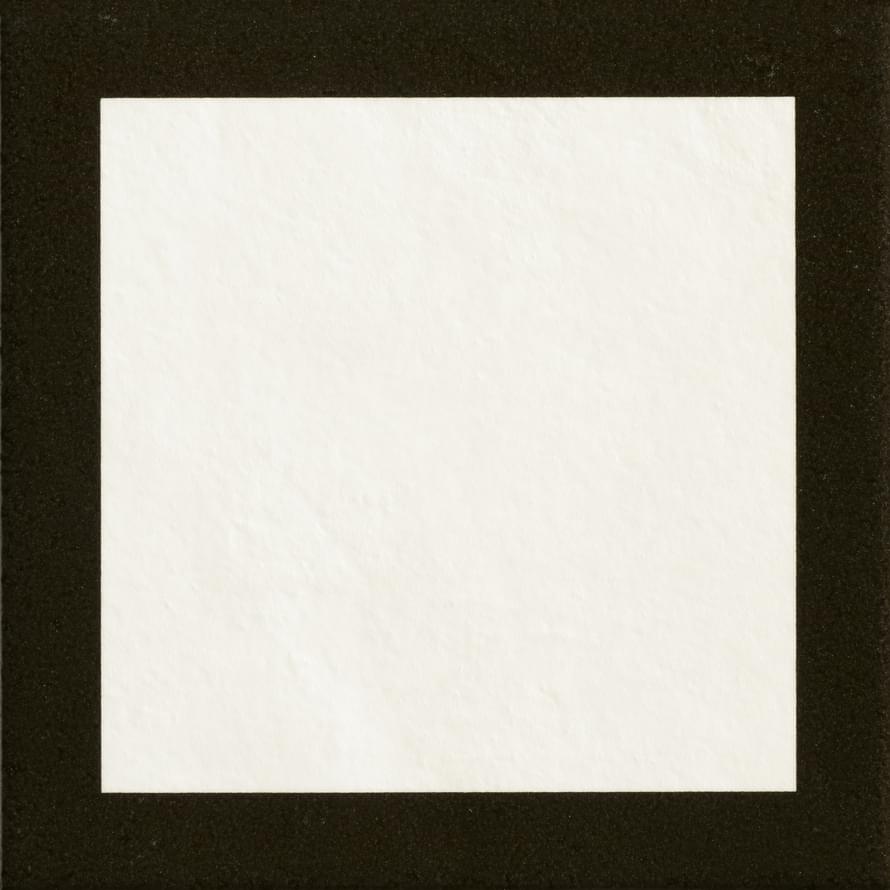 Декоративные элементы Mutina Margherita Square Black Ndm12, цвет белый чёрный, поверхность матовая, квадрат, 205x205