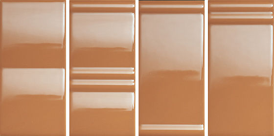 Керамическая плитка 41zero42 Mou Caramel Glossy Mix 4101111, цвет коричневый, поверхность глянцевая, прямоугольник, 62x125