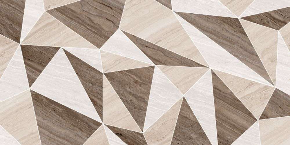 Декоративные элементы Ceracasa R Deco Solei Pulido Crema, цвет коричневый бежевый, поверхность глянцевая, прямоугольник, 491x982