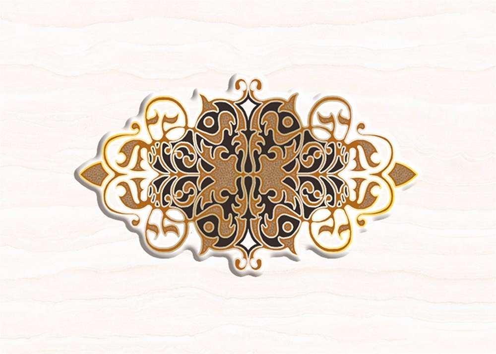 Декоративные элементы Axima Монте-Карло Декор D, цвет белый, поверхность глянцевая, прямоугольник, 250x350