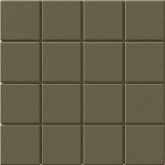 Керамогранит Wow Raster Grid S Moss 131367, цвет зелёный, поверхность матовая, квадрат, 150x150