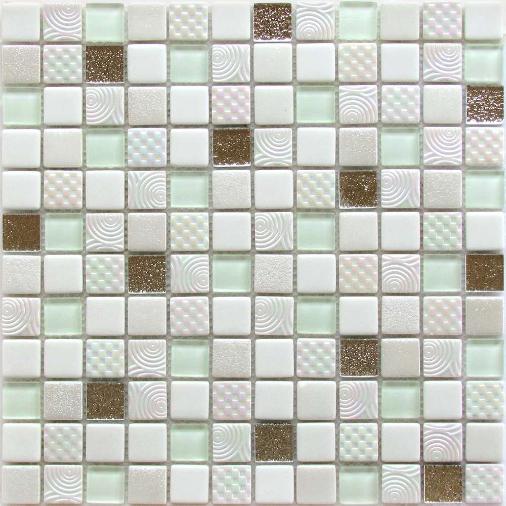 Мозаика Bonaparte Bonaparte Lotto, цвет белый, поверхность глянцевая, квадрат, 300x300