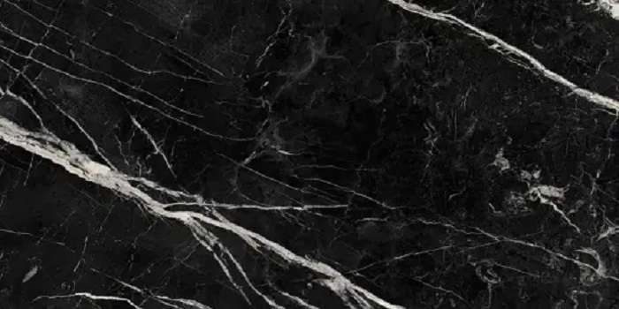 Керамогранит Urbatek Marquina Black Nature B 100302693B, цвет чёрно-белый, поверхность натуральная, прямоугольник, 1500x3000