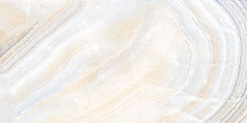 Керамогранит Kajaria Eternity Onyx Marfil Polished, цвет бежевый, поверхность полированная, прямоугольник, 600x1200